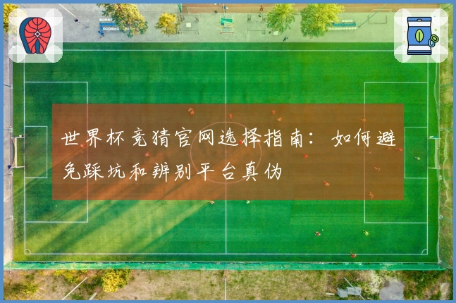 世界杯竞猜官网选择指南：如何避免踩坑和辨别平台真伪